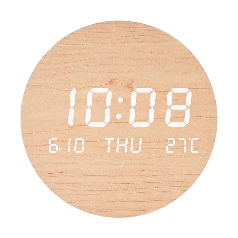 LED-Wanduhr im nordischen Stil: Leises, Kreatives Design für Wohnzimmer oder Schlafzimmer, Modell S201.