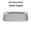 ZMR 304 Stainless Steel Rectangular Serving Tray