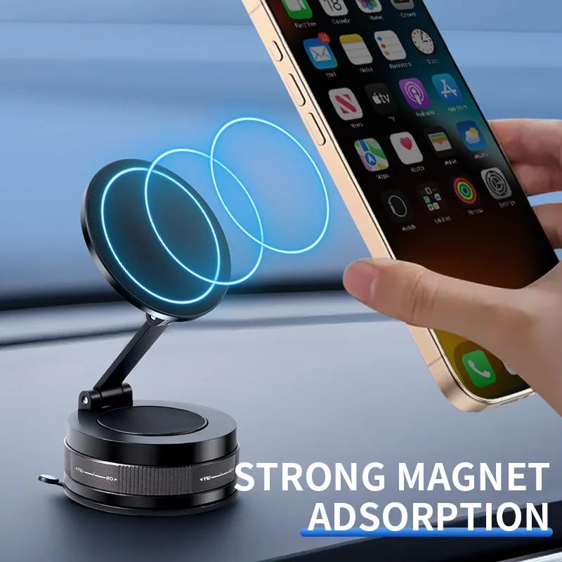 360° Rotatable Double-Sided Magnetic Phone Holder | Easy One-Hand Operation | Foldable Design for Hands-Free Viewing | ABS
