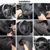 New DIY Hand Stitched Leather Steering Wheel Cover For Renault Captur 2019-2026 2026 Microfiber Leather Customize Accessories