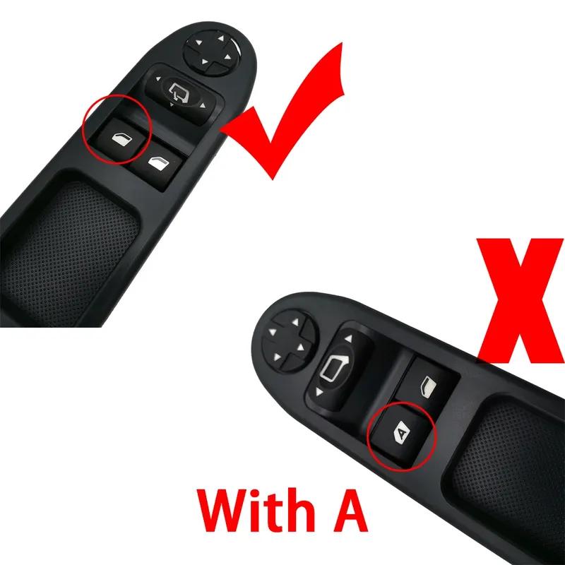 Car power window control switch window lifter switch button for peugeot 207 207 CC 2007 2008 2009