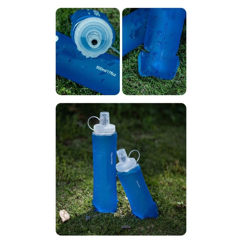 Outdoor Water Hydrations Bottle Soft Flasks Running Light Weight Water Bottle Folding Water Bottle for Outdoor Sport