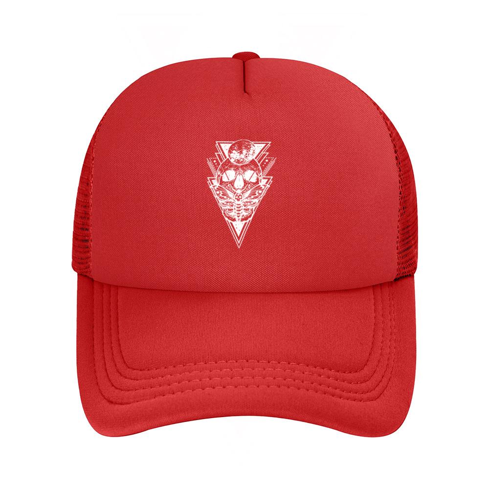 Skull Moth Moon Geometric Design Artwork Baseball Cap Anime Graphic Hats Adult Unisex Women Sports Outdoor