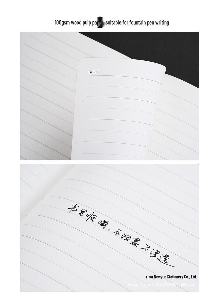 Customizable Sheepskin Notebook with Pen & Free Engraving - Company Logo 2025 Diary, A6/A5/B