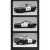 1/22 Dodge Challenger Redeye Hellcat Police Alloy Sports Car Diecast Model Sound & Light Toy Collect Display Ornament Presents
