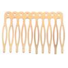 Paquete de 10 Peinetas Laterales para el Cabello - Pequeñas Peinetas Metálicas de 5 Dientes para Manualidades DIY, Velo de Boda Nupcial para Cabello Fino