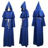 Costume de Robe de Moine Médiéval et de Magicien d'Halloween pour Cosplay & Scène