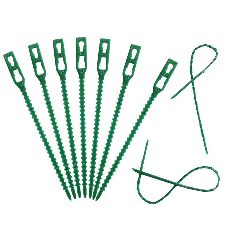 100pcs Reusable 13cm Plastic Plant Support Clips Clamps For Plants Hanging Vine Garden Greenhouse Vegetables Tomatoes Clips