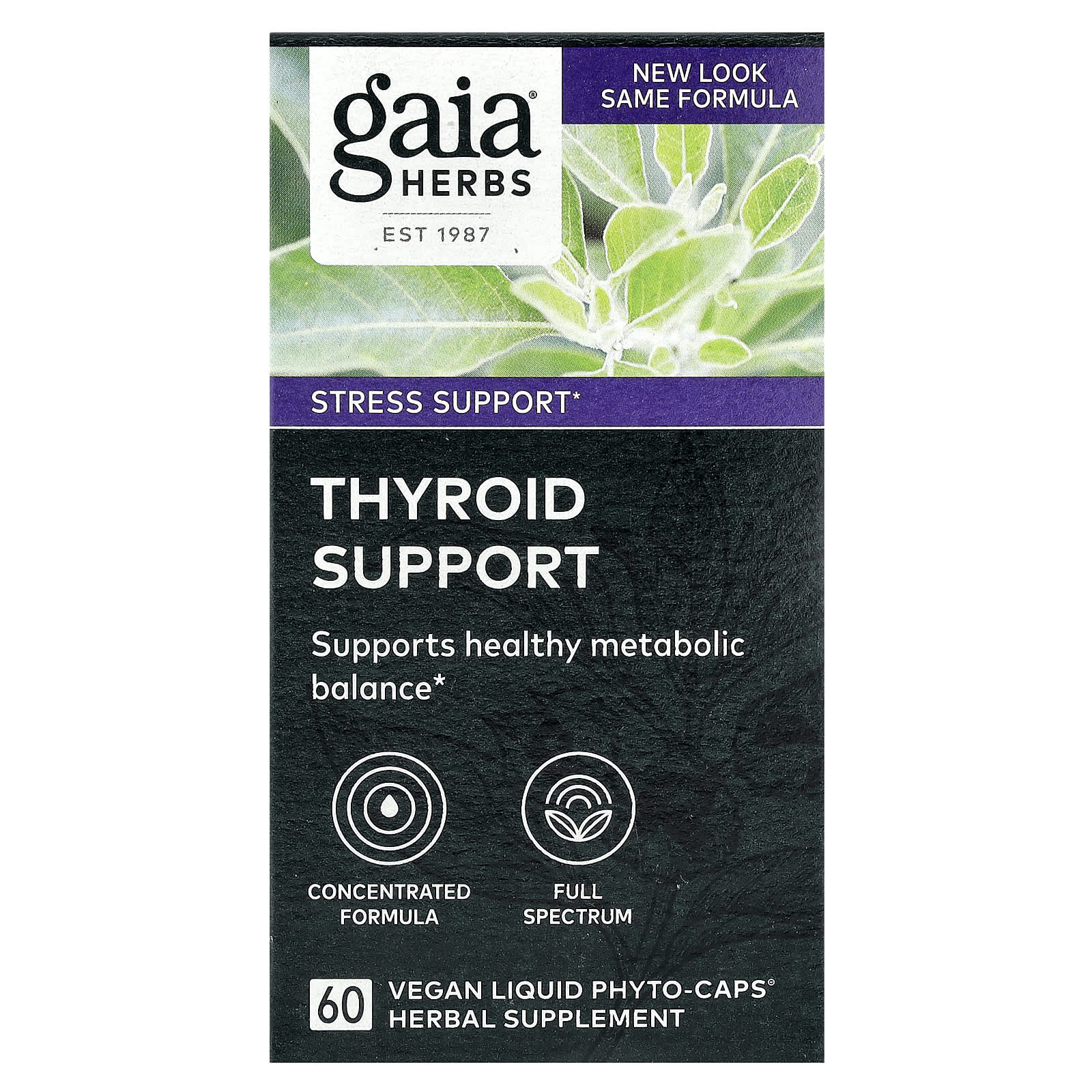 

Thyroid Supplement, Herbal Liquid Phyto-Caps 60 Tablets