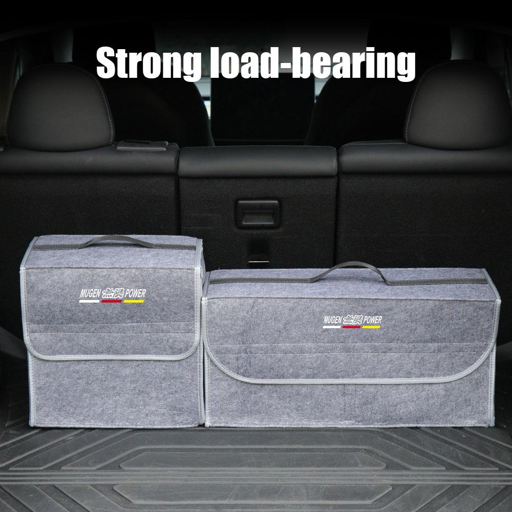 AAGA1 Car Accessories Leather Folding Storage Bags Trunk Stowing Tidying Box For Honda Civic Accord Crv Hrv Jazz CR-Z Element Insight