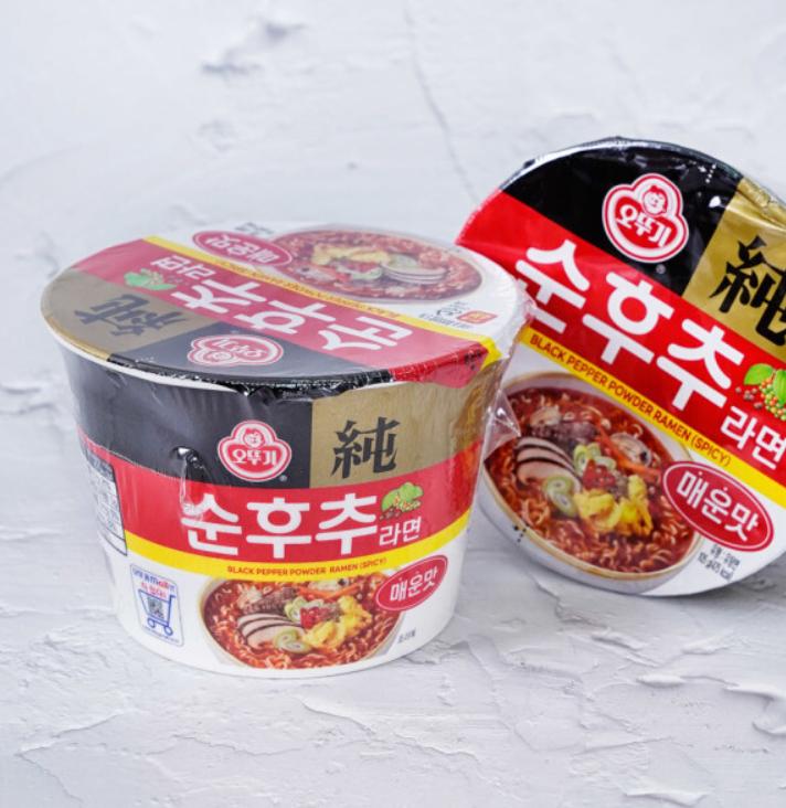 Ottogi Mild Pepper Ramen Spicy 105g – Korean Instant Noodles with Savory Spicy Broth