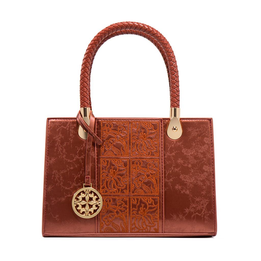 Mother's Day Gift: Embroidered New Chinese-style Large-capacity Handbag for Women, Elegant and High-end Crossbody Bag for Mothers