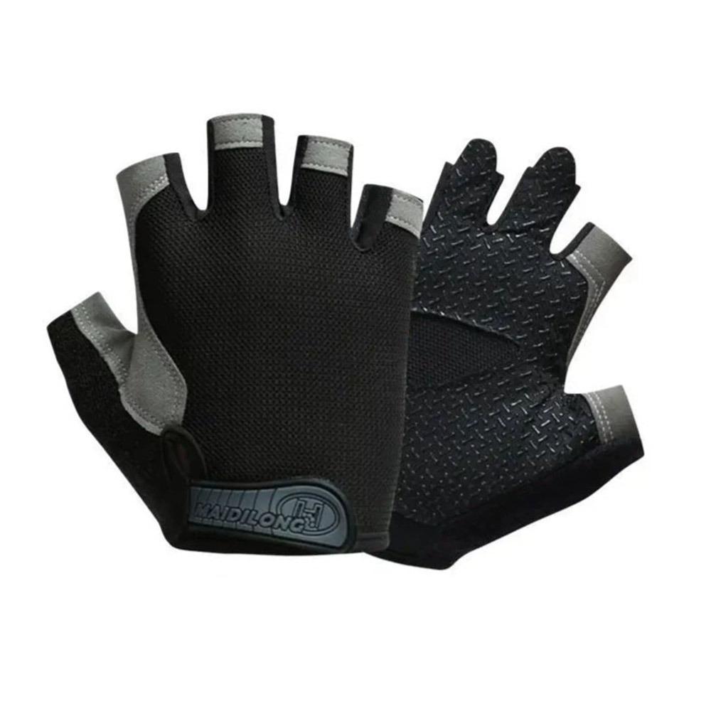 

Breathable Weight Lifting Fingerless Gloves Anti Slip Workout Gym Gloves for Men Women чорний