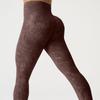 Nylon Frosted High Waist Yoga Leggings with Tummy Control & Hip Lift for Women
