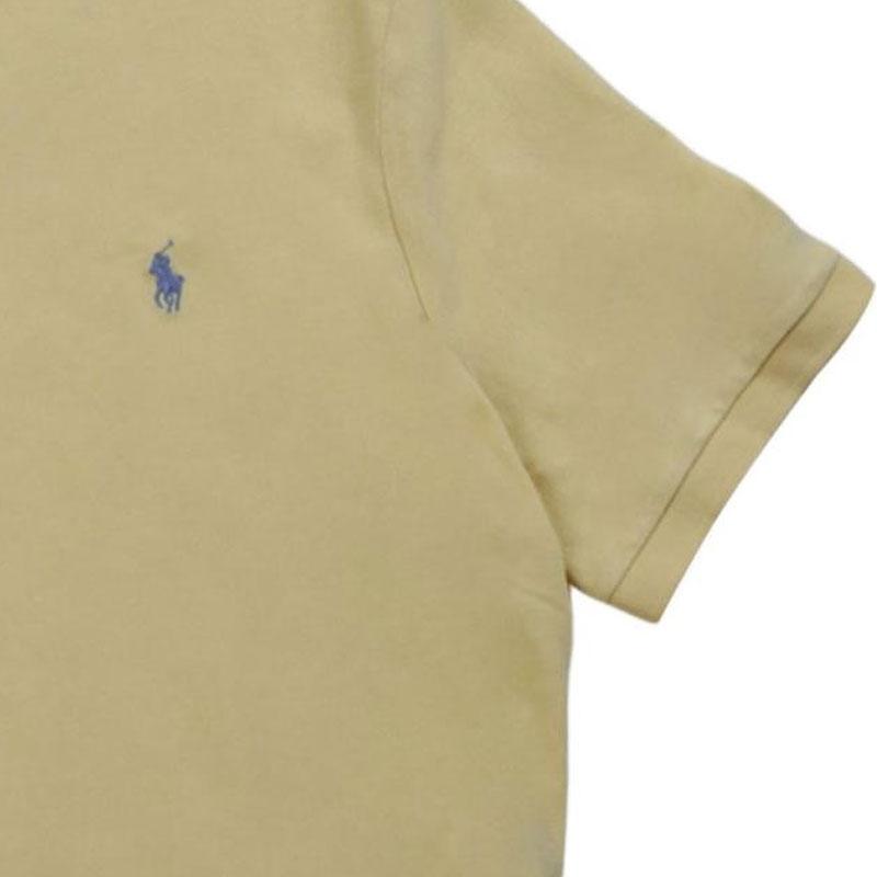 Polo Ralph Lauren Solid Color Brand Logo Polo Shirt Men Polo Shirts Yellow-Green 710534735-455