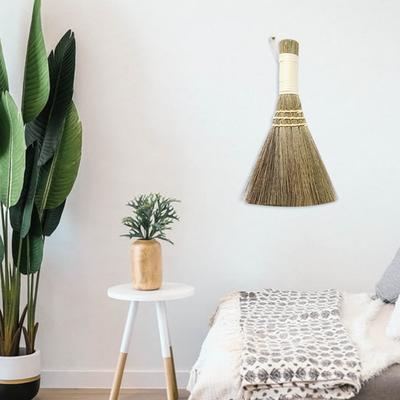 Straw Broom with Short Handle Household Manual Cleaning Tools Soft Hair