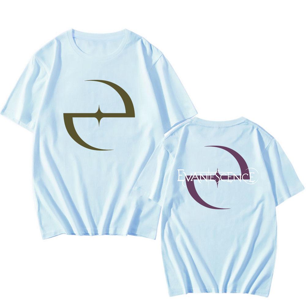 EVANESCENCE Amy Face Tee Rock Band Fashion Hip Hop T-shirt Unisex Streetwear Short Sleeve Cotton Men/Women T Shirt Clothing