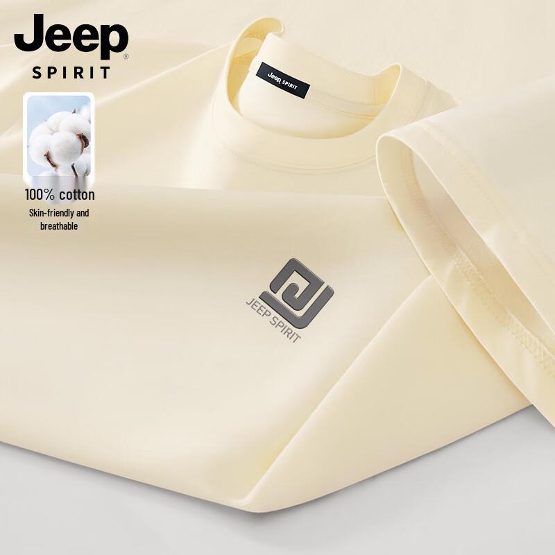 JEEP SPIRIT Men s Loose Fit Cotton Graphic T-Shirt 3XL