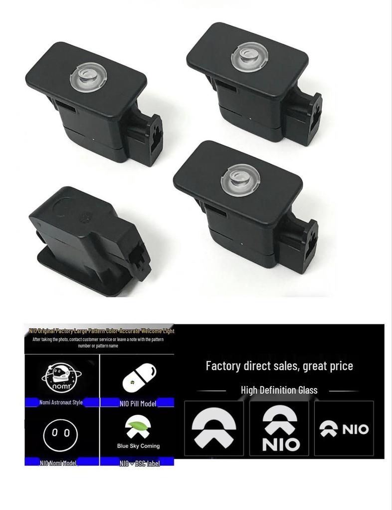 NIO 5th Gen Fade-Resistant Car Door Welcome Projector Light for ES8/ES6.