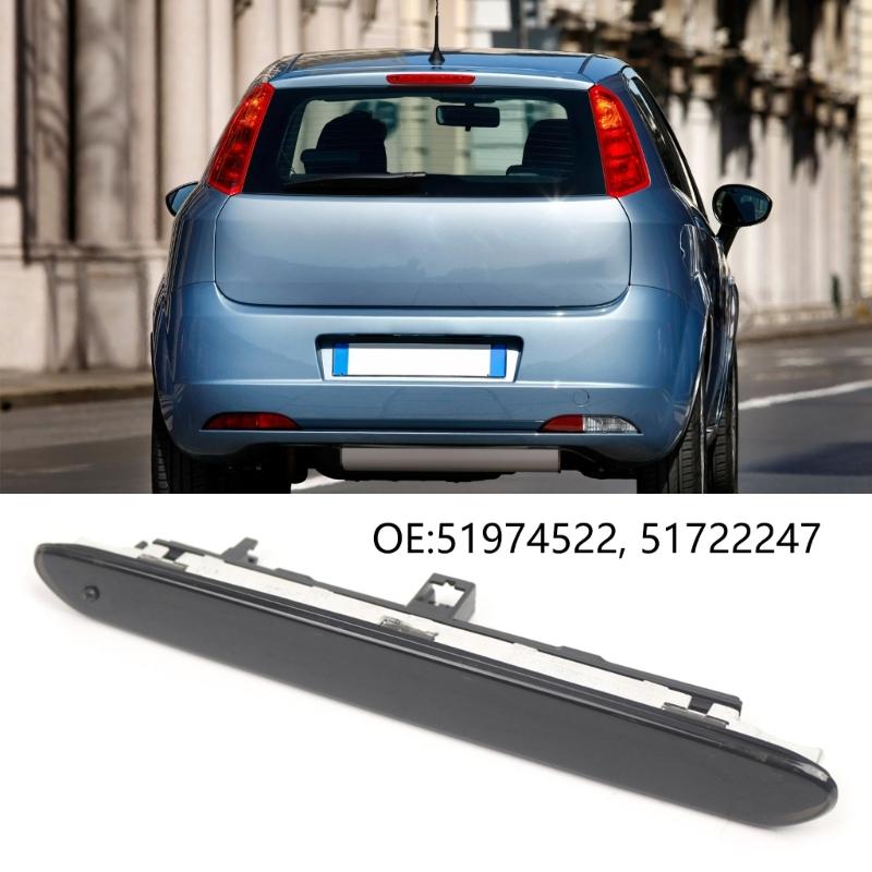 3rd Brake Light Lamp Replacement High Mount LED Tail Rear Brake Light for Punto 12-18 Auto Accessory 51974522 51722247