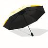 1pc Pineapple Stars Automatic Open/close, All-Season Portable Folding Umbrella, Travel, Everyday, Formal Events - Compact Luxury Parasol, Outdoor Acce