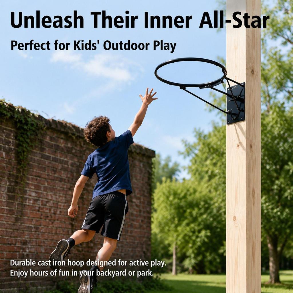Basketballkorb mit Backboard zur Wandmontage, Einfache Montage, Klassisch