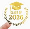 2026 Graduation Stickers 100 Pack, Class of 2026 Commemorative Decals for Party Favors and Gifts