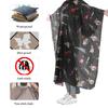 Black with Red Stripes Salon Hair Cut Hairdressing Barbers Hair Cutting Cape For Adult