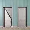 Black Magnetic Door Screen Window Mosquito Net Side Opening Custom Size Curtain Insect Mesh and Mosquito Proof Invisible Net