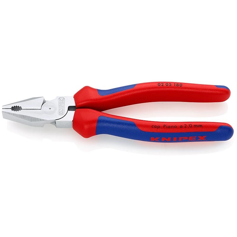 

Клещи Knipex комбинированные специальной мощности 180 мм, хромированные, 2-комп. ручки