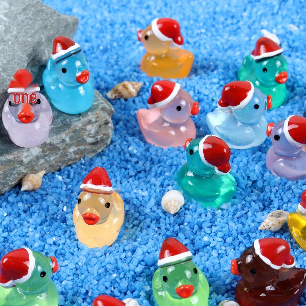 Luminous Christmas Mini Yellow Duck Resin Ornament