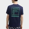 FILA Letter Logo Fashion Simple Casual Round Neck Short Sleeve T-Shirt Men Tops Deep-Navy F11M419102F-NV