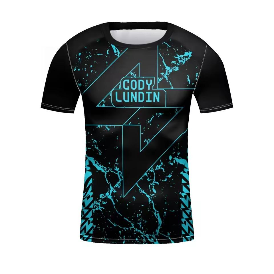 Short Sleeve 3D Printed T-Shirt Breathable Drying Suitable Outdoor Sports Fitness Motorcycle Riding Multi Pattern Optional