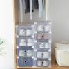 Clear Storage Organizer for Home - Foldable Plastic Thicken Crate, Clothes and Shoes Drawers, Save Space Accessories