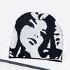 Teen Knitted Beanies Hat Elastic Ear Protector Hat Human Portrait Pattern Hat Adult Winter Cycling Skiing Beanies