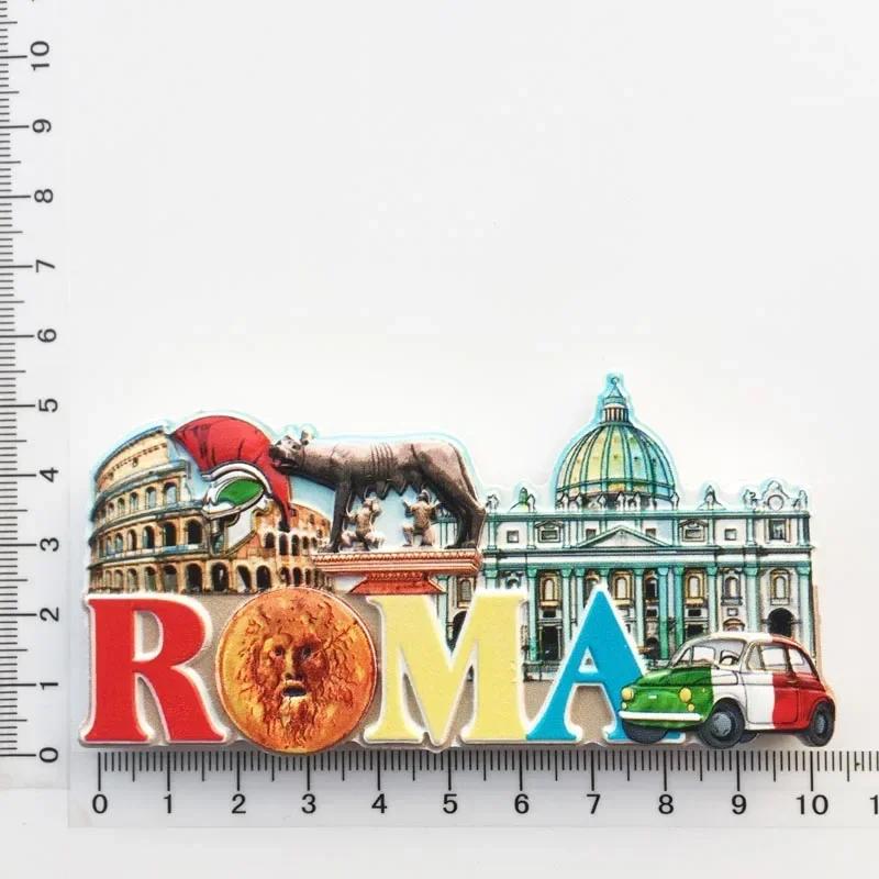 Italy Venice Fridge Magnets Italian Taormina Roma Firenze Alberobello trulli Lion Tourism Refrigerator Magnetic Stickers Decor