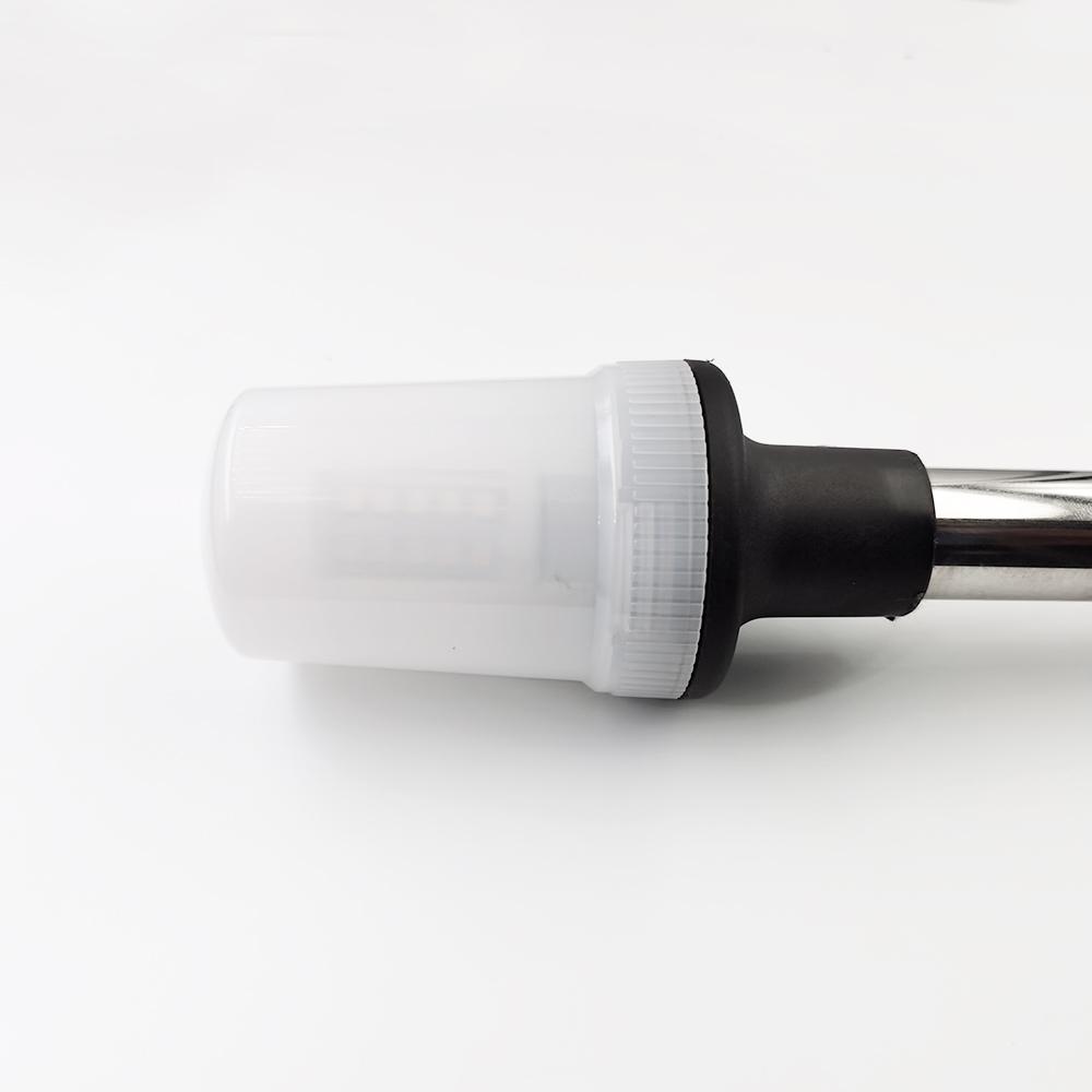 Stern Light Anchor Lamp LED Marine Boat Lights Pole All Round White Removable 2 Pin Plug In Angled Base USCG 2 NM 24 Inches