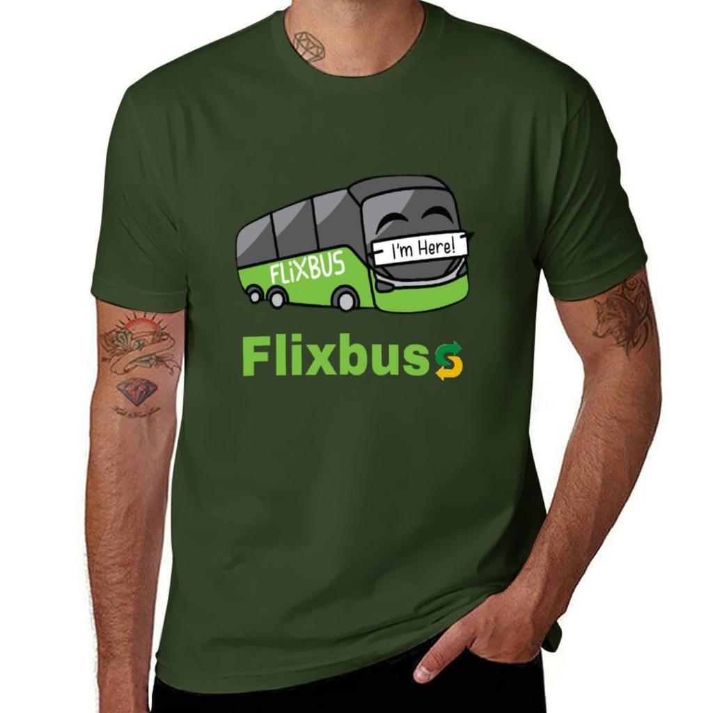 Flixbus T-Shirt Cute Clothes Hippie Clothes Anime Clothes Customs Men's T-shirts