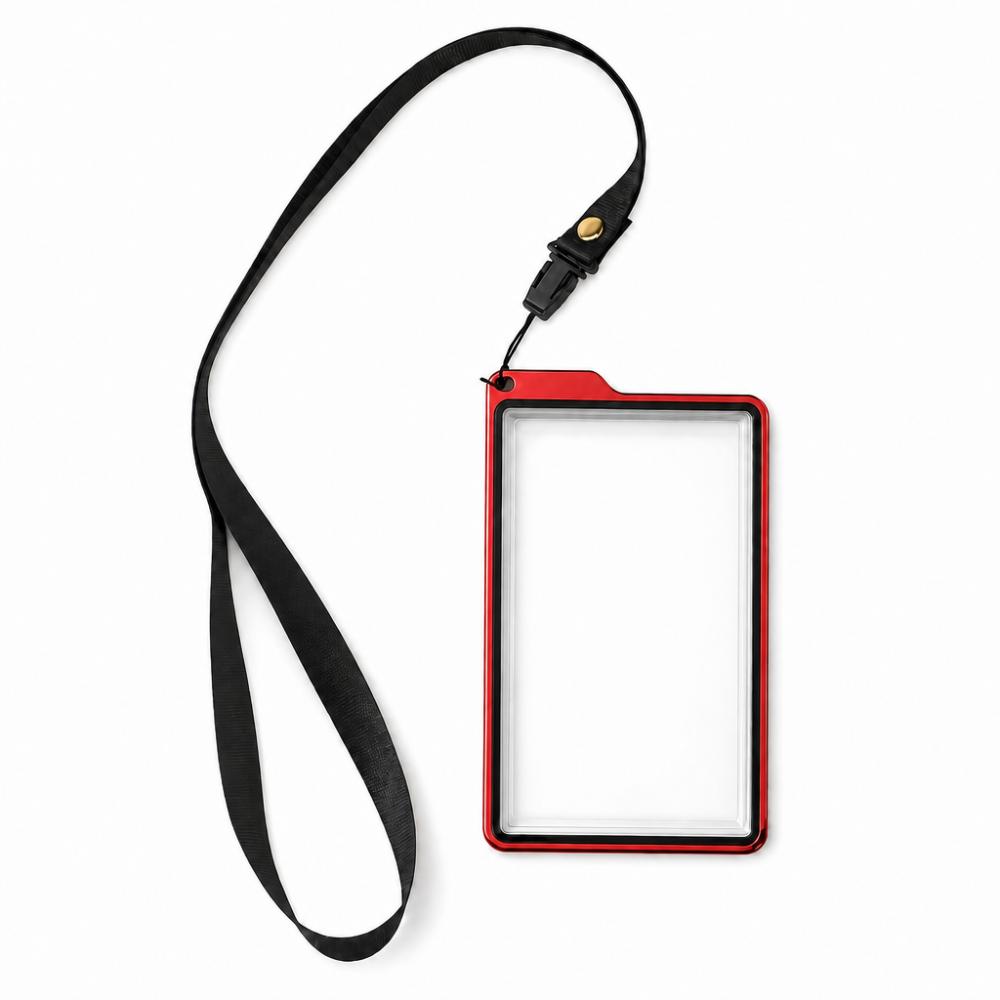 Lanyard Style 35PT /CGC Graded Cards Protector Transparent UV Protection Card Protective Case Aluminium Frame Double-sided Glass