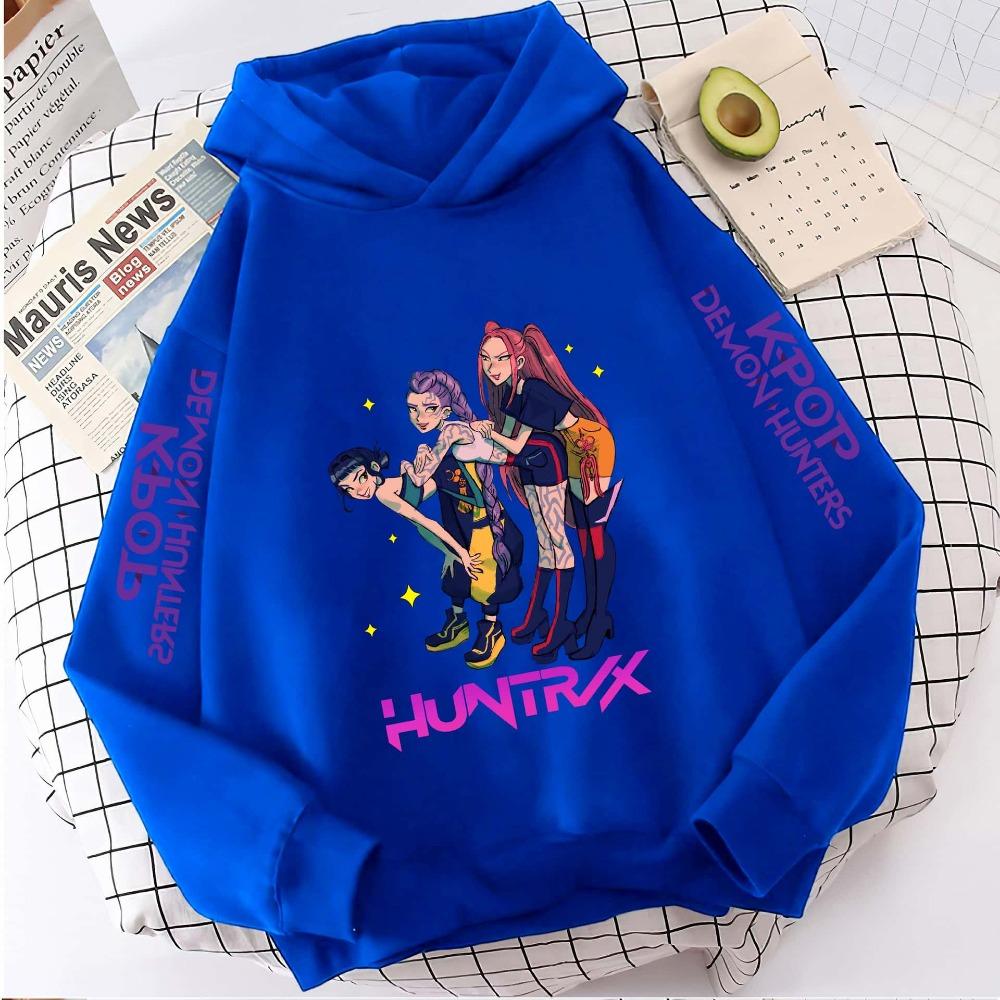 K-pop Devil Hunter Hoodie Girls' Long Sleeve Jacket Saja Children's Printed Hoodie Fashion Hoodie Children's Top