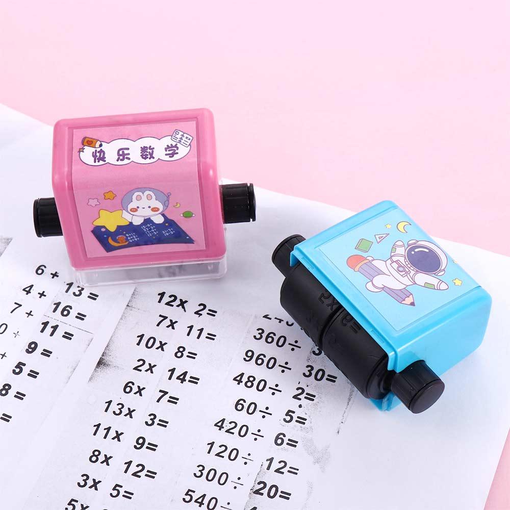 100 Student Stationery Math Practice Roller Math Calculate Arithmetic Stamp Number Rolling Stamp
