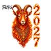 Colorful Zodiac Sheep Stickers for 2027 Chinese New Year Window Clings, of Goat Static Reusable Holiday Decor Glass Surfaces No‑Glue Lunar Xmas Home