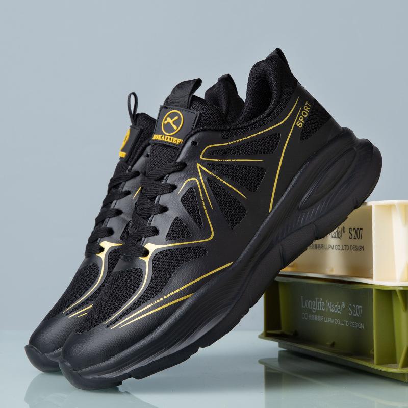 Spring New Men's Sports Shoes Fashion Dad Shoes Platform Wear-resistant Running Shoes Casual