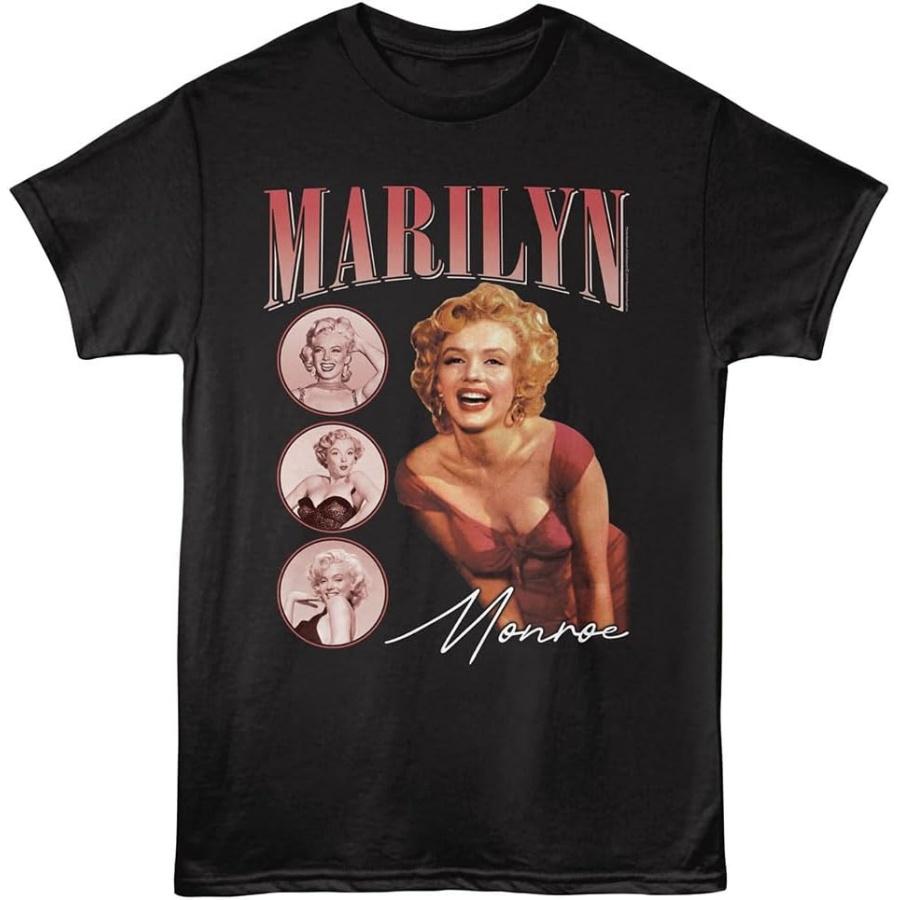 Мэрилин Монро Красивая Улыбка Взрослая Футболка с Коротким Рукавом Поп-Культура Актриса Винтажный Стиль Графические Футболки S