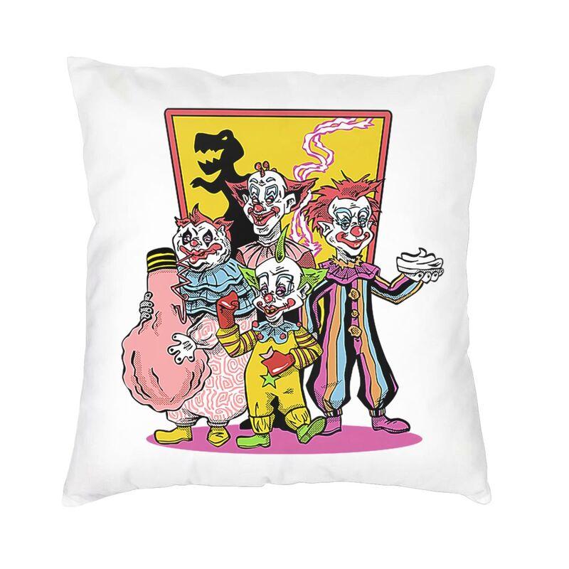 Killer Klowns From Outer Space Funny Horror Movie Cushion Cover 45x45cm Home Decorative Printing Throw Pillow Sofa Double Side