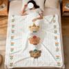Cute Bear Birthday Art Cartoon kid soft warm plush blanket for dorm sofa living room pet hogar bedroom gift nap home Flannel