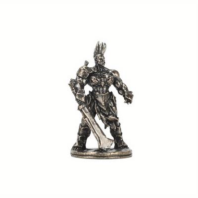 Vintage White Brass Orcish Horde Soldiers Models Desktop Ornaments Decorations Game Miniature Figurine Accessories Men Gifts