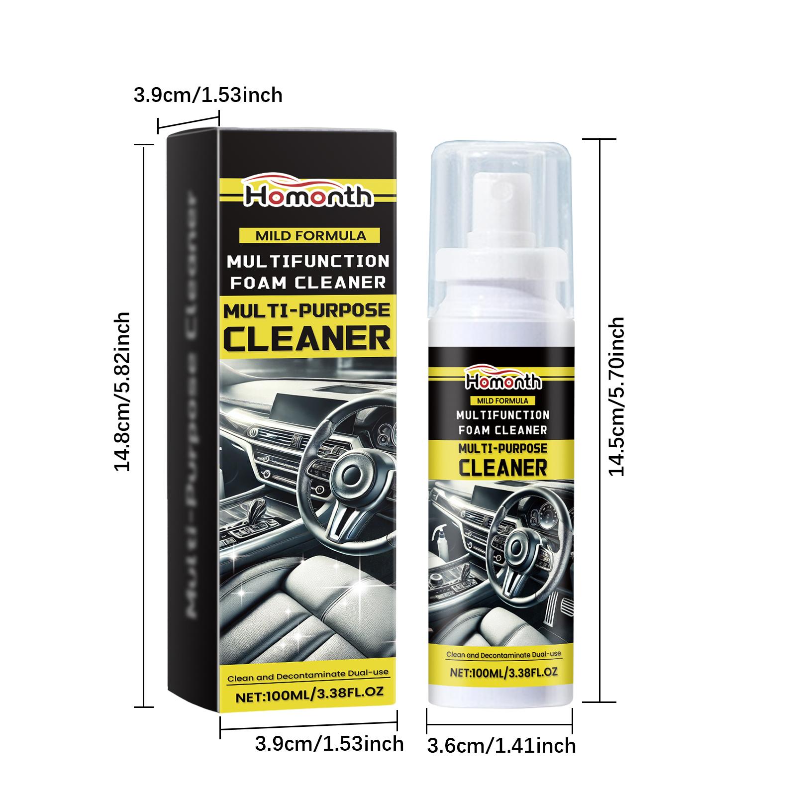 

Multi-Purpose Foam Cleaner Car Interior Steering Wheel Leather Clean Remover Spray Household Cleaners Stain Removal Car Care