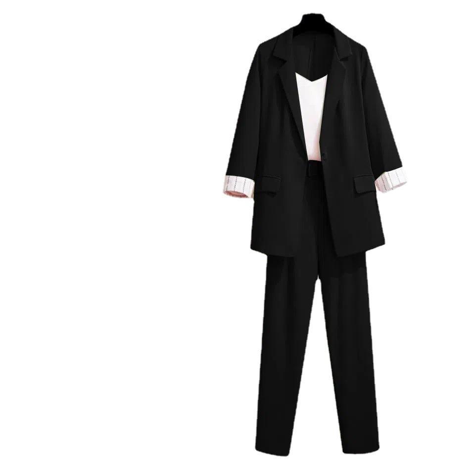 2022 Spring/Autumn Slim Fit Blazer Professional Workwear Set - Women's Western Style Two/Three-Piece