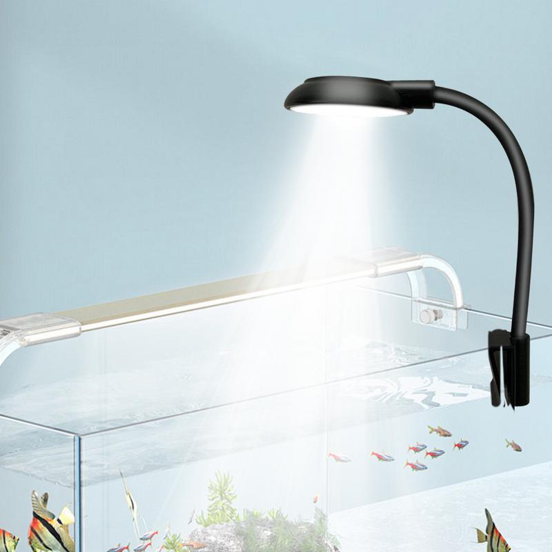Aquarium Licht Clip On LED Aquarium Licht Aquariumlampe Verstellbare Klemme 360 Grad Flexibel Wasserdicht Aquarium Licht Pflanze
